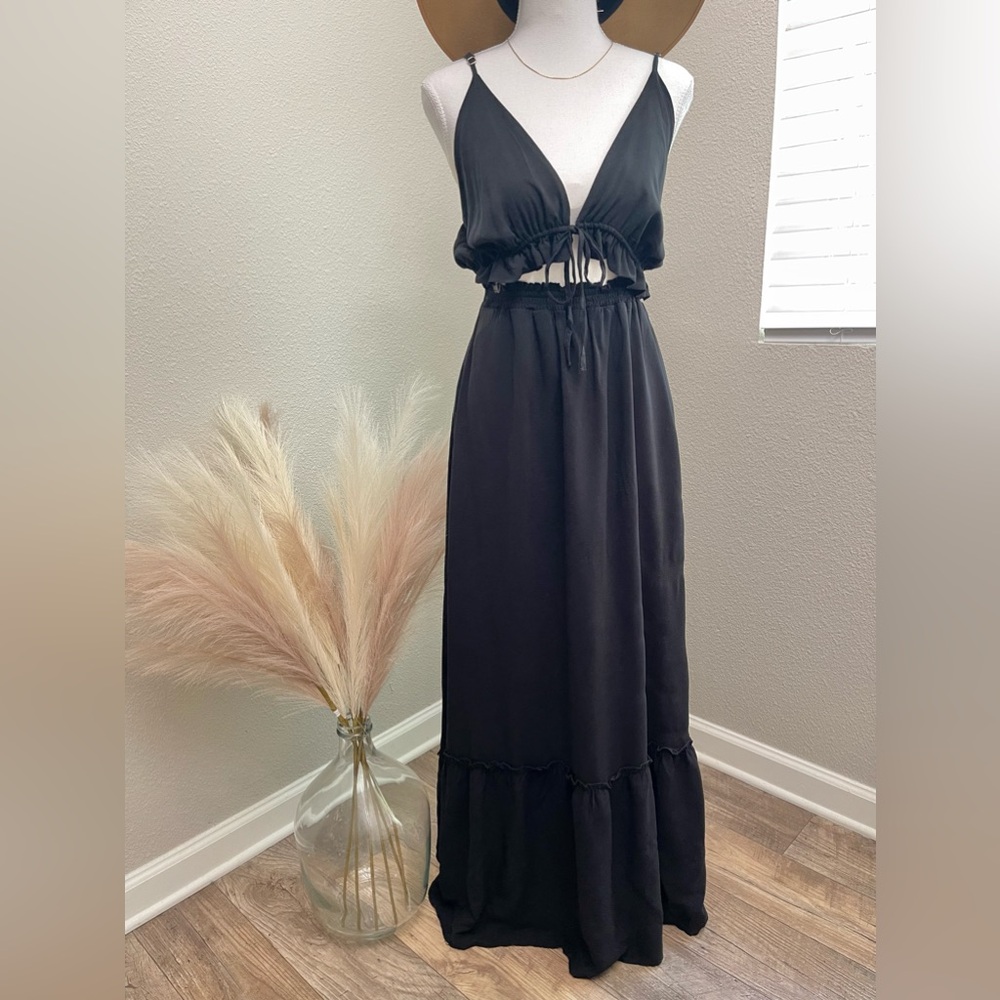 NEW Mainstrip - Black Fun Boho Vacation Destination Summer Dress